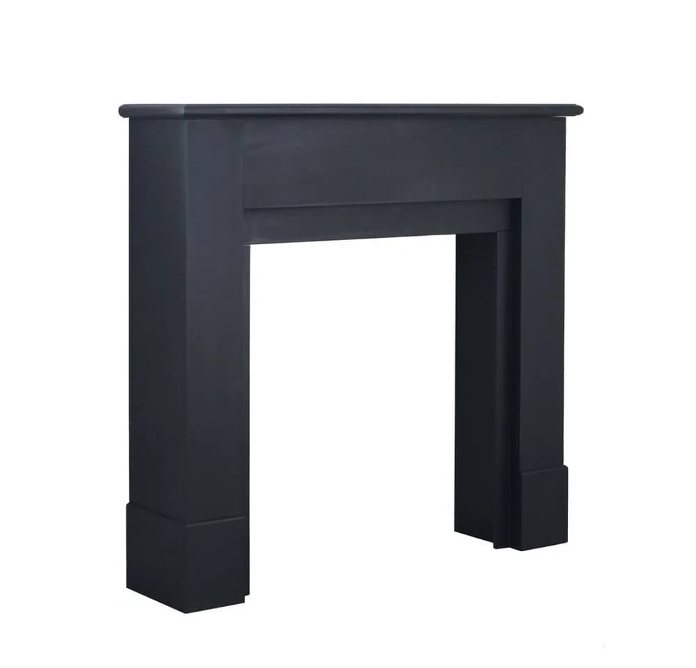 Grafelstein Konsole Kaminkonsole SCANDIC aus Holz Kaminumrandung Schwarz - Bild 2