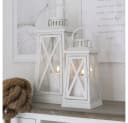 Grafelstein Kerzenlaterne Harbour Weiß Metalllaterne Landhaus Modern Bild 3