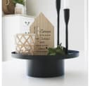Grafelstein Dekotablett Nordic Schwarz Metall Ø30cm Bild 1