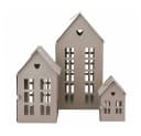Grafelstein Kerzenlaterne 3tlg. HERZENSHAUS Beige Metall Bild 2