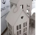 Grafelstein Kerzenlaterne 3tlg. HERZENSHAUS Beige Metall Bild 3
