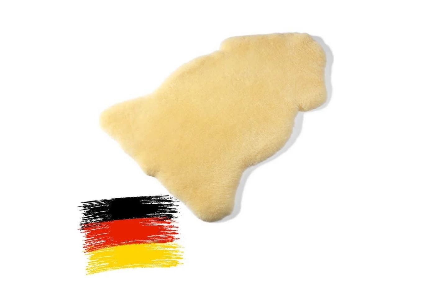 Hofbrucker Babylammfell gold-beige geschoren 100% Lammfell