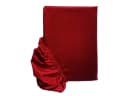 beties Spannbettlaken Glanz Satin Rot Rundum-Gummizug Bild 4