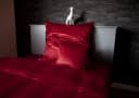 beties Spannbettlaken Glanz Satin Rot Rundum-Gummizug Bild 5