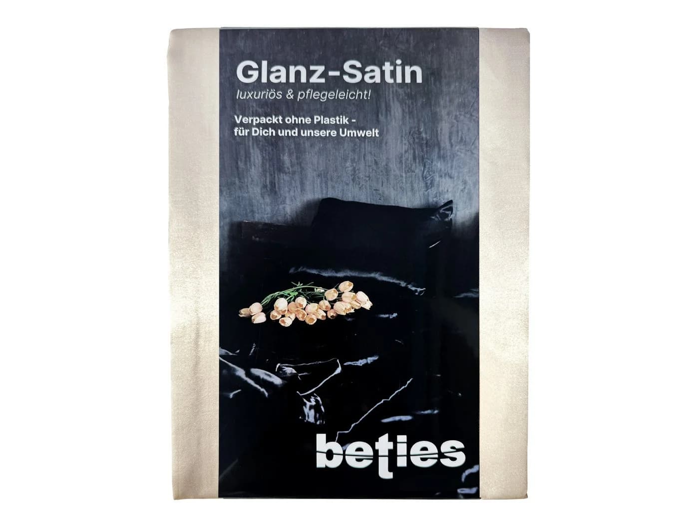 beties Bettbezug Glanz Satin Champagner - Bild 4