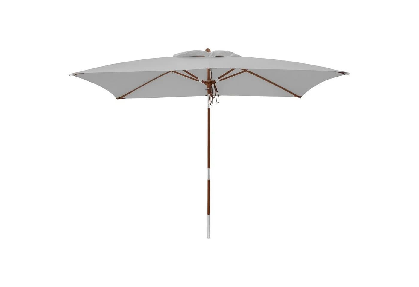 anndora Balkonschirm 2x3m Knickbar Hartholz Grau - Bild 3