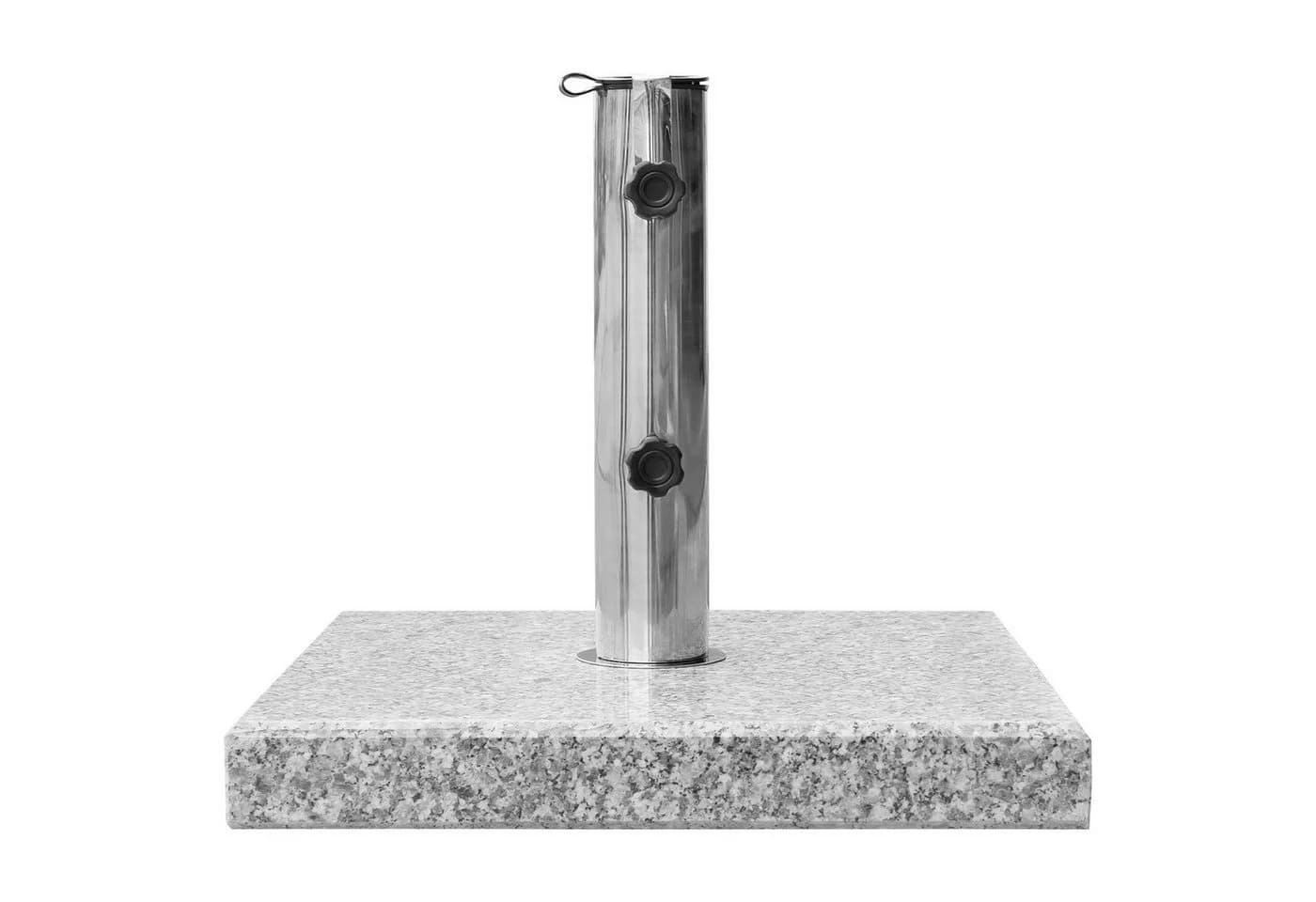 anndora Sonnenschirmständer 20kg hellgrau Granit Edelstahl - Bild 4