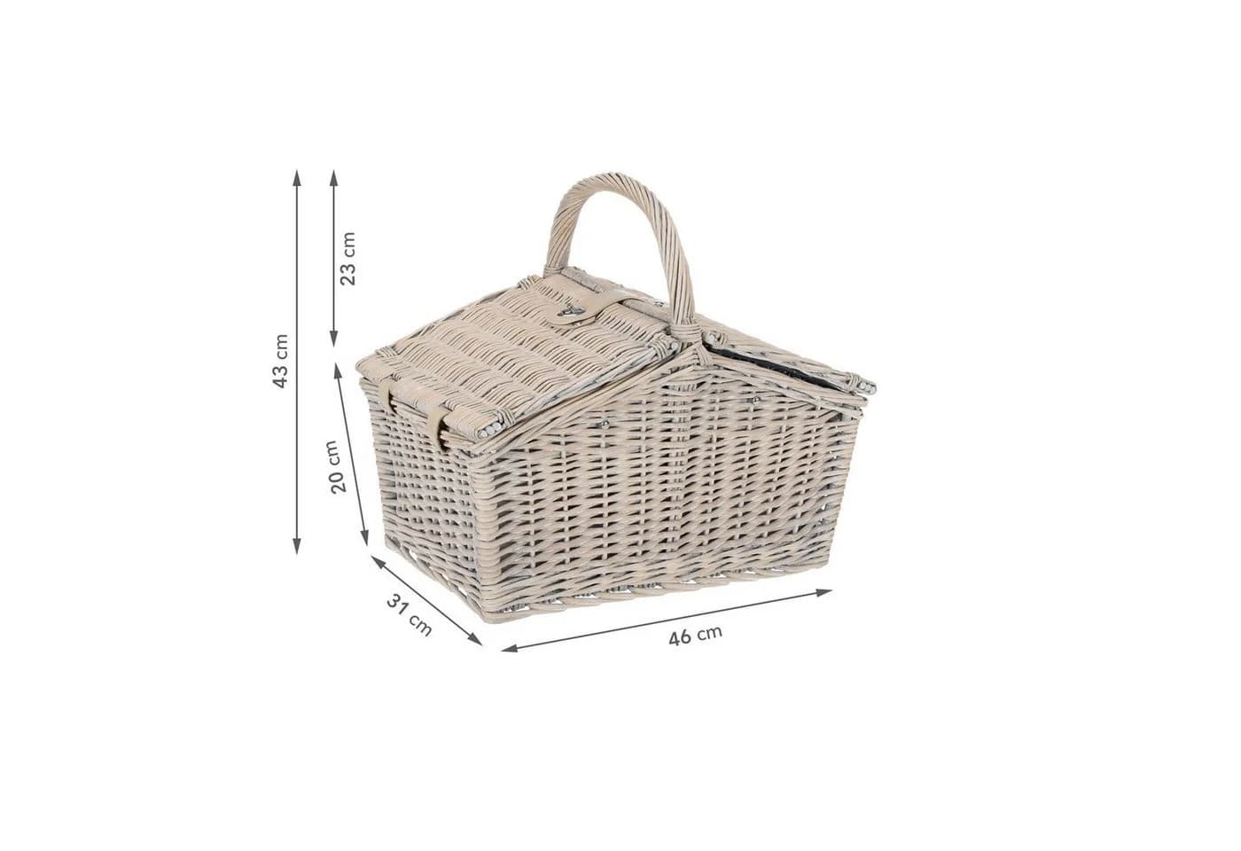 anndora Picknickkorb 23-tlg. für 4 Personen mit Zubehör - Bild 4