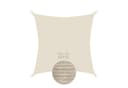 anndora Sonnensegel 5x5m Beige UV-Schutz HDPE Bild 2