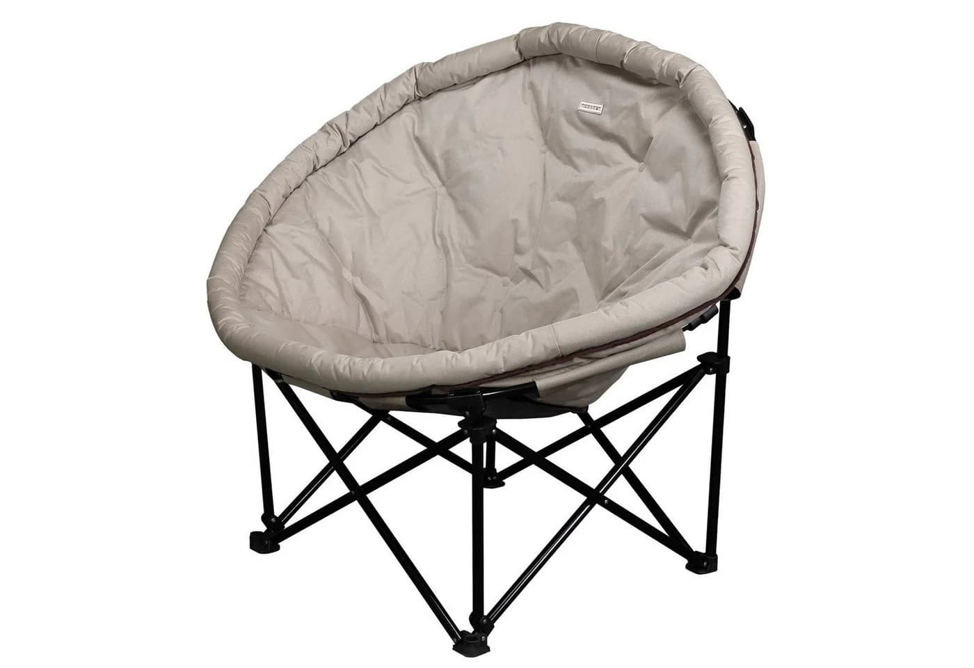 anndora Moon Chair XXL Campingstuhl Champagner Gepolstert - Bild 4
