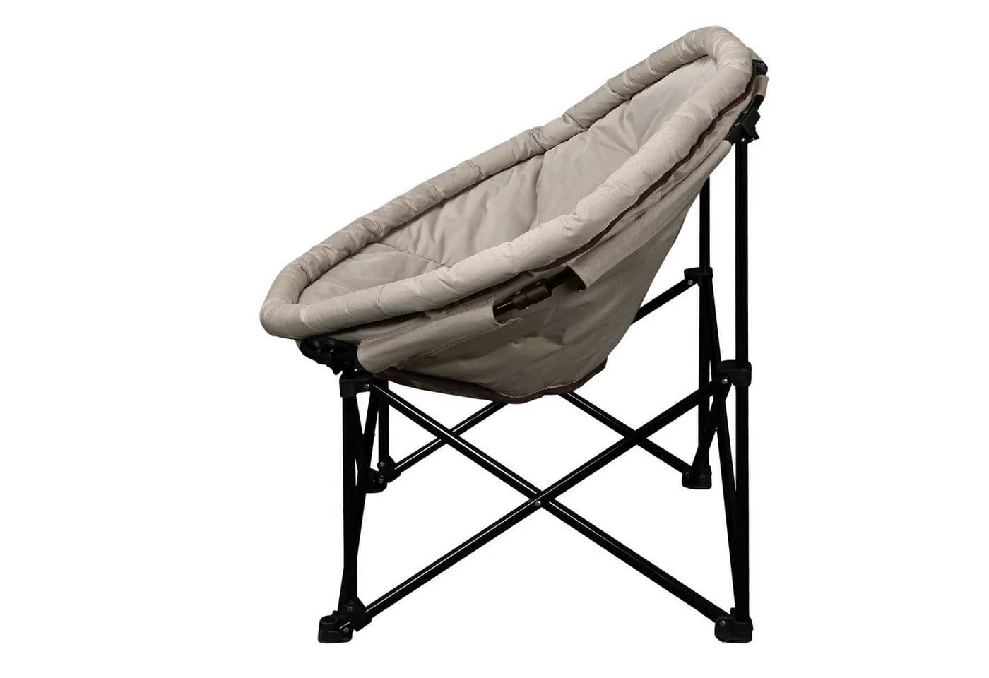 anndora Moon Chair XXL Campingstuhl Champagner Gepolstert - Bild 5