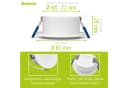 linovum LED Einbaustrahler WEEVO 3,5W Warmweiß 6er Pack Bild 1
