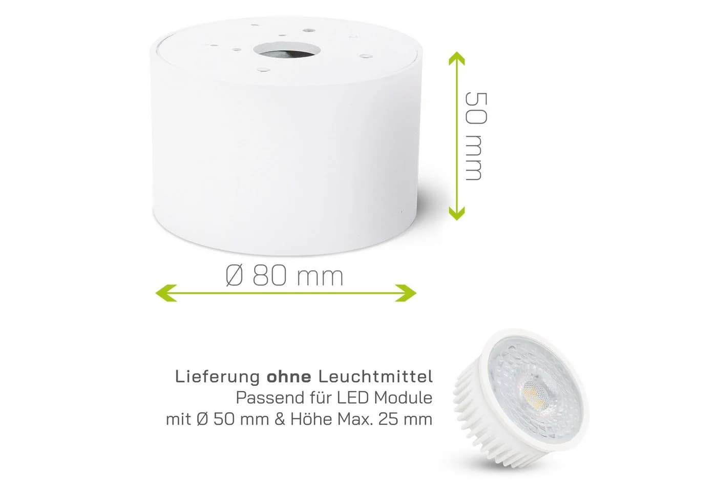 linovum LED Aufbaustrahler SMOL weiß schwenkbar - Bild 5