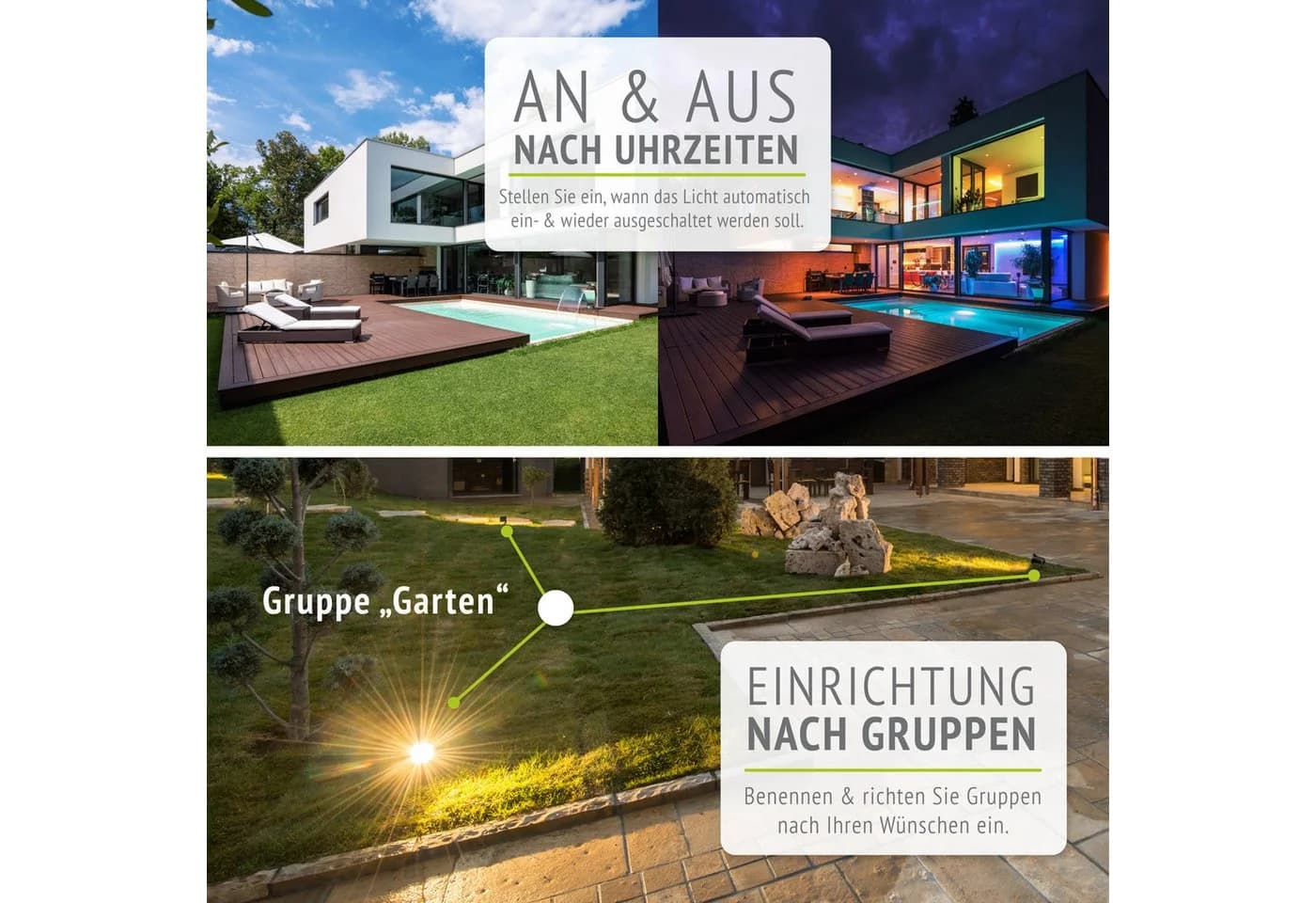 linovum LED Gartenstrahler CARI Schwarz Smart Dimmbar IP65 - Bild 5