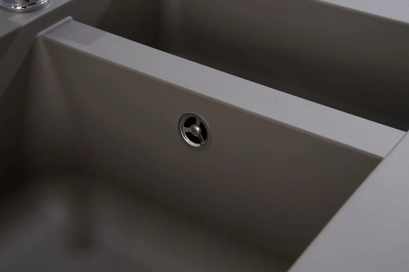 Respekta Mineralite Einbauspüle Denver Grau Verbundwerkstoff - Bild 3