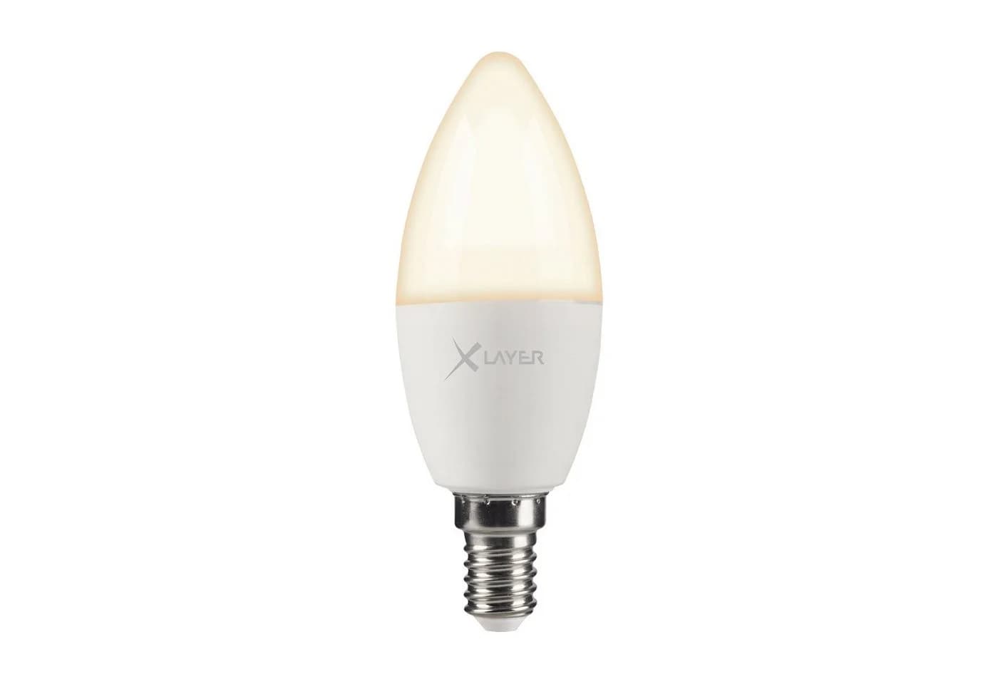 XLAYER Smarte LED-Leuchte E14 WLAN Dimmbar Warm- & Kaltweiß