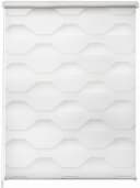 K-HOME Doppelrollo Trapez Weiß Klemmfix Polyester Bild 2