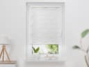K-HOME Doppelrollo Trapez Weiß Klemmfix Polyester Bild 3