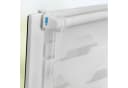 K-HOME Doppelrollo Trapez Weiß Klemmfix Polyester Bild 4