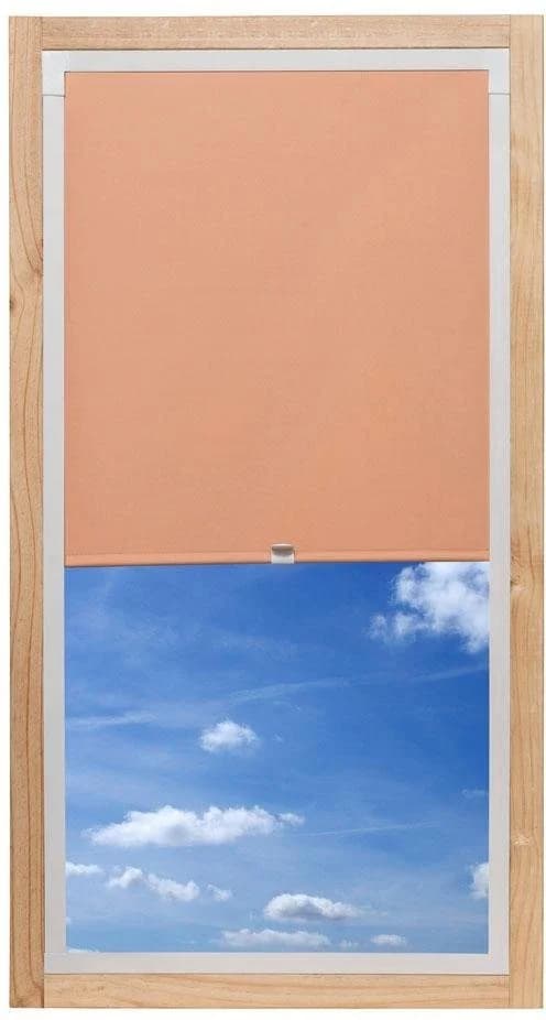 K-HOME Dachfensterrollo Orange Verdunkelnd Polyester