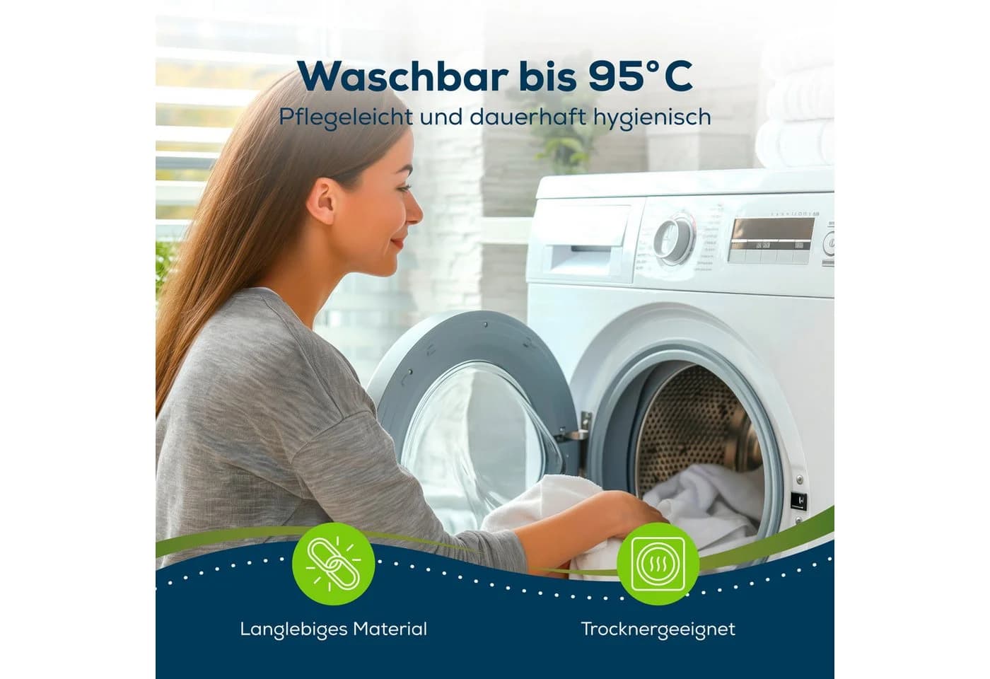 Sensalou Bettbezug Inkontinenz Wasserdicht Weiß - Bild 5