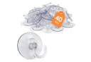 Spetebo Dekohaken Saugnapf mit Haken - 40 Stück, Transparent Bild 2