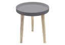 Spetebo Beistelltisch Grau Natur Massivholz MDF Bild 2