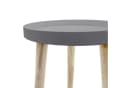 Spetebo Beistelltisch Grau Natur Massivholz MDF Bild 4