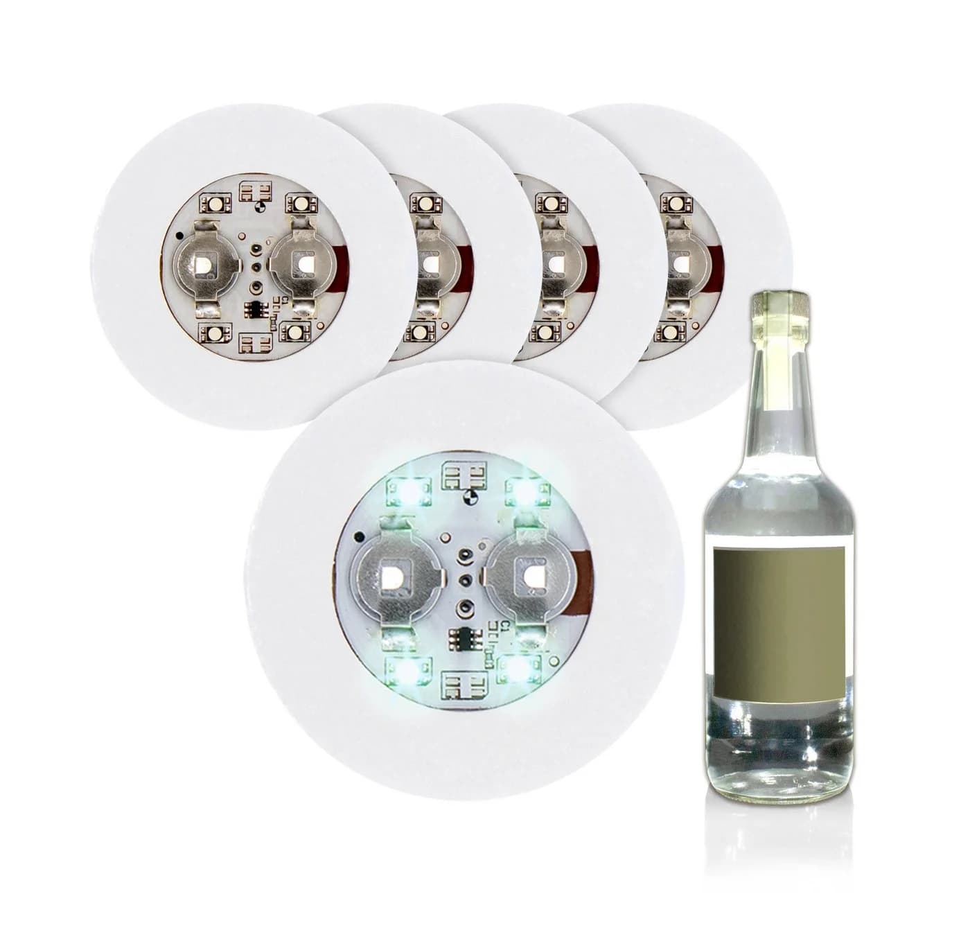 Spetebo LED Flaschenlicht 5er Set 6 cm kalt weiß - Bild 2