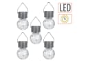 Spetebo LED Solarleuchte 5-teilig Bruchglas Optik Warmweiß Bild 3