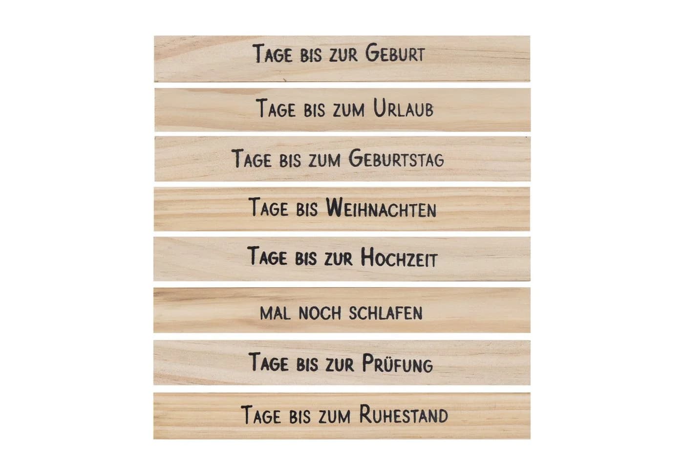 Spetebo Countdown Würfel aus Holz mit 8 Sprüchen - Bild 5