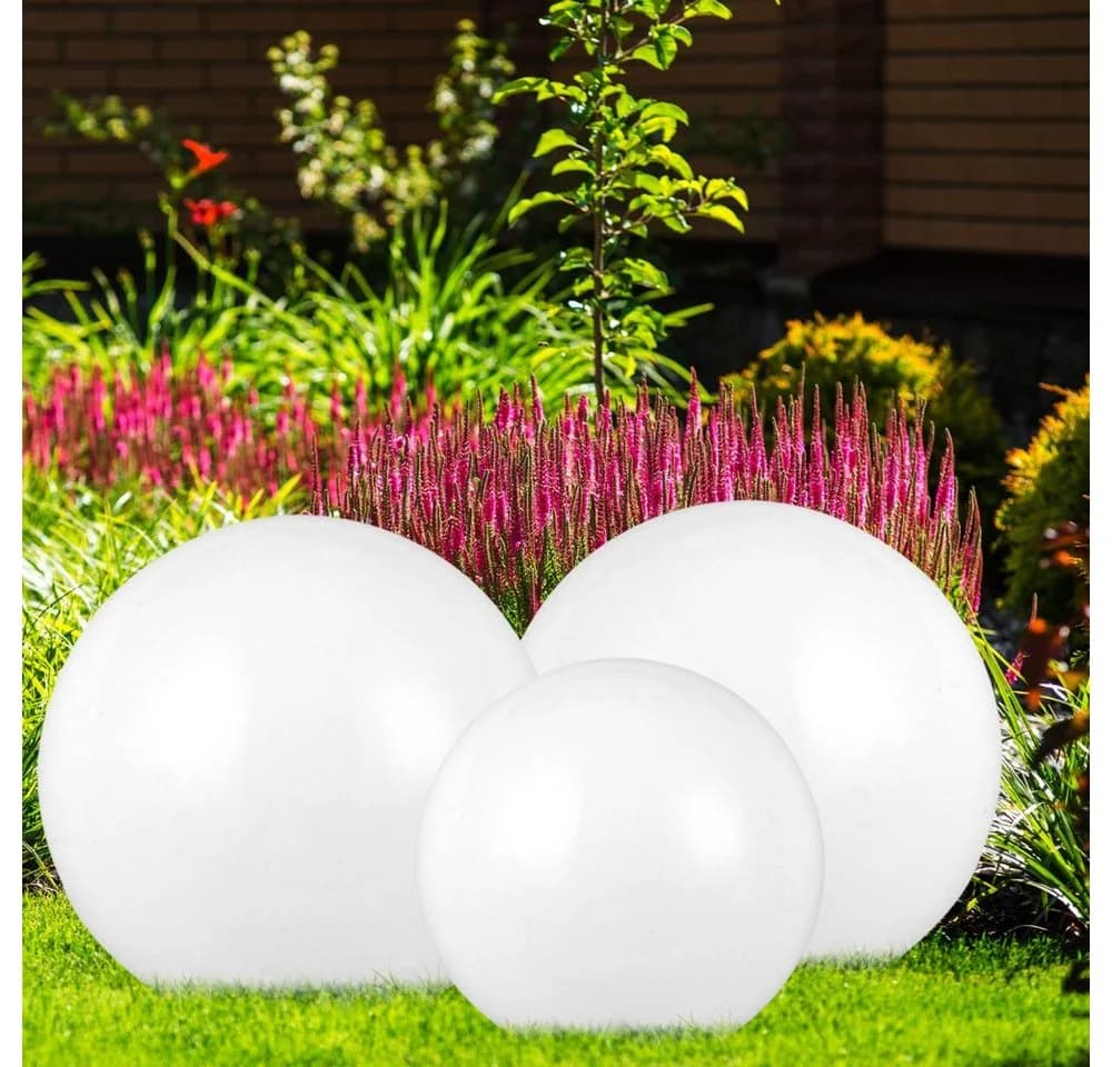 ETC-SHOP LED Solar Gartenleuchte 3er Set Weiß IP44 - Bild 4