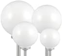 ETC-Shop 4er Set Solar Kugel Leuchten Garten IP44 Weiß/Silber Bild 1