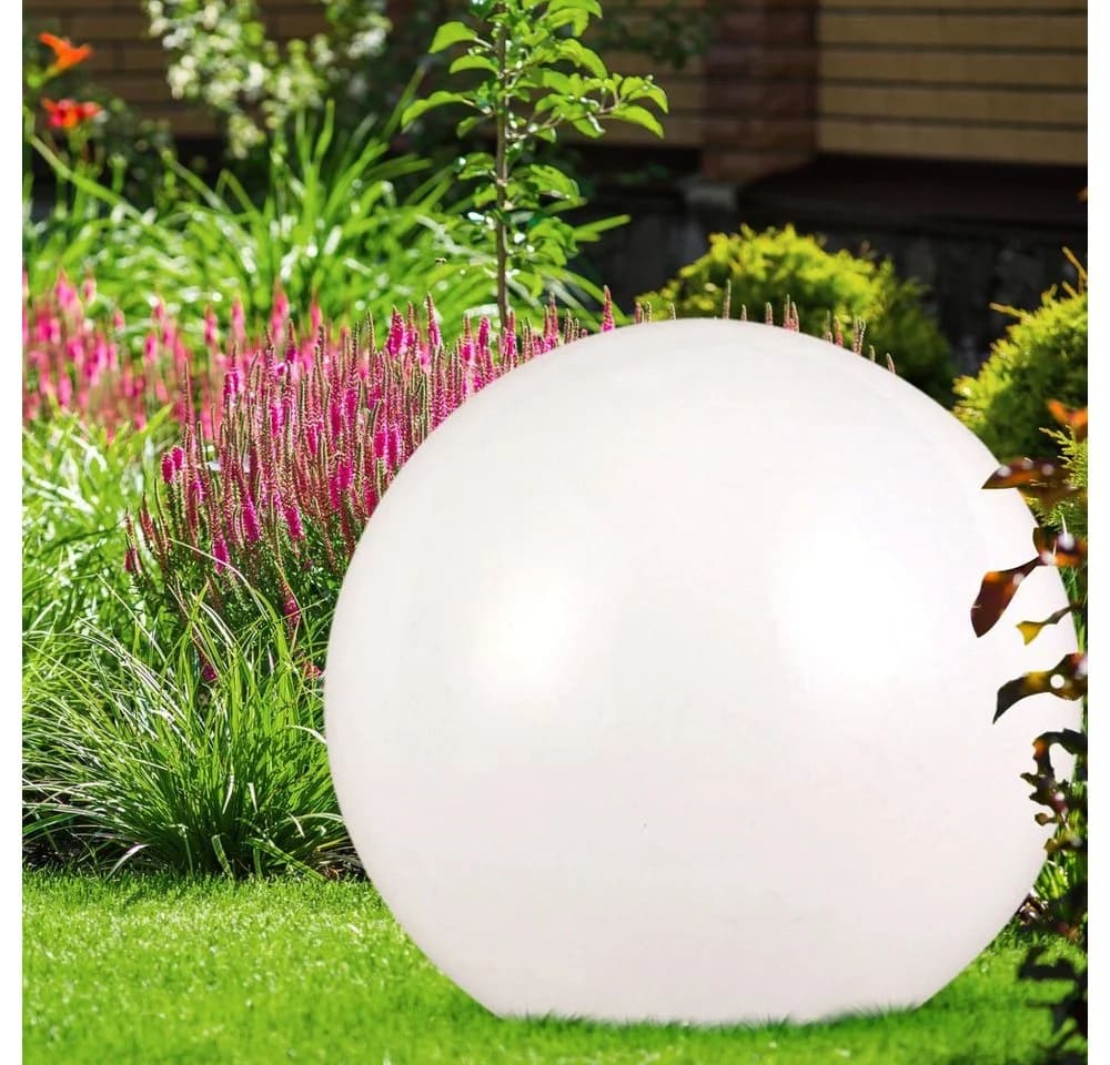 ETC-Shop 4er Set Solar Kugel Leuchten Garten IP44 Weiß/Silber - Bild 5