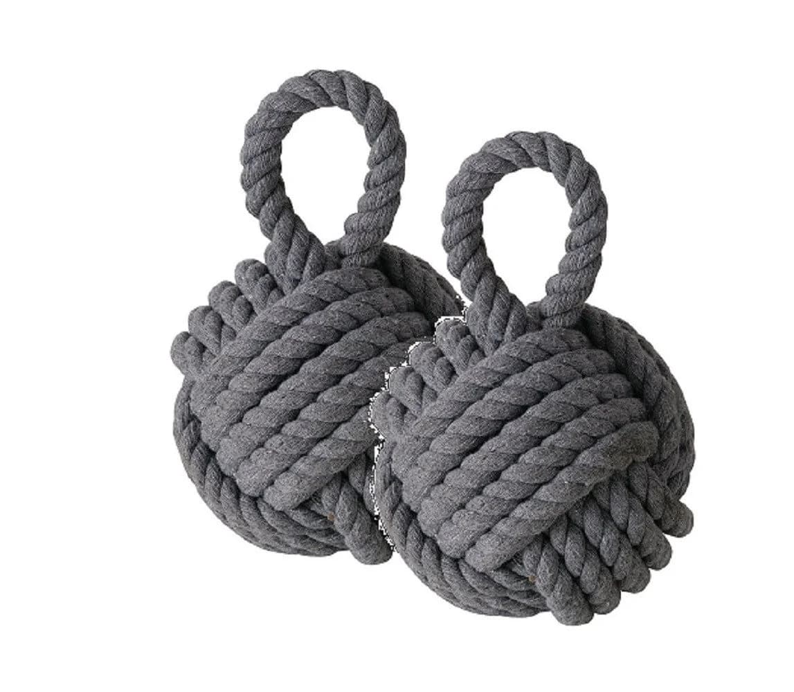 BOLTZE GRUPPE Türstopper Zuber Jute Grau 2er Set