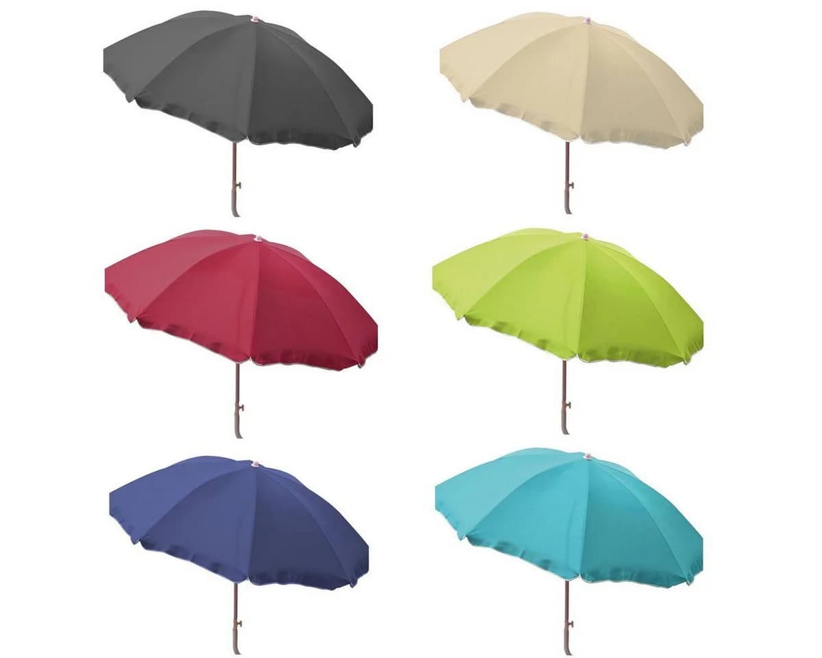 Marabellas Shop Strandschirm knickbar Polyester UV-Schutz Petrol