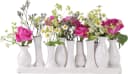 Jinfa Dekovase Set Handgefertigte Keramik Blumenvasen Weiß Bild 2