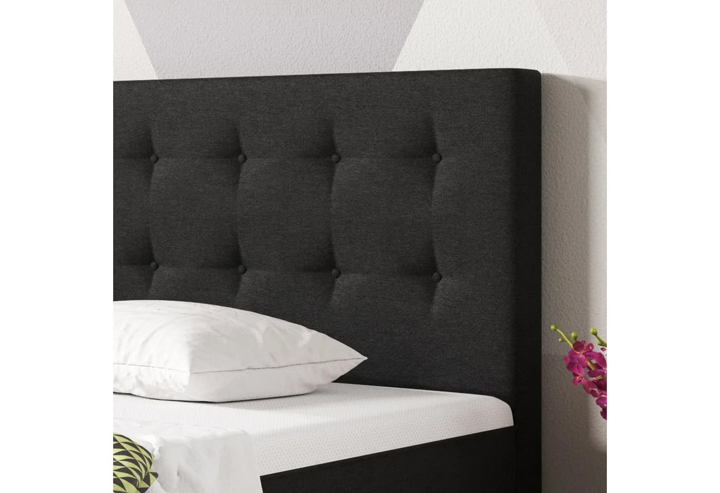 inter Boxspringbett Köln Plus Schwarz mit Topper-Optik und Taschenfederkern - Bild 4