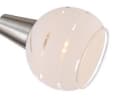 TRANGO LED Deckenleuchte 3-flammig Dimmbar Edelstahl-Optik Bild 1