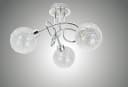 TRANGO LED Deckenleuchte 3-flammig 1002-38 Chromoptik Serie AMELIA inkl. 3x G9 LED Leuchtmittel 3.000K warmweiße Lichtfarbe Bild 2