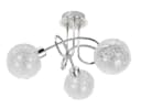 TRANGO LED Deckenleuchte 3-flammig 1002-38 Chromoptik Serie AMELIA inkl. 3x G9 LED Leuchtmittel 3.000K warmweiße Lichtfarbe Bild 4