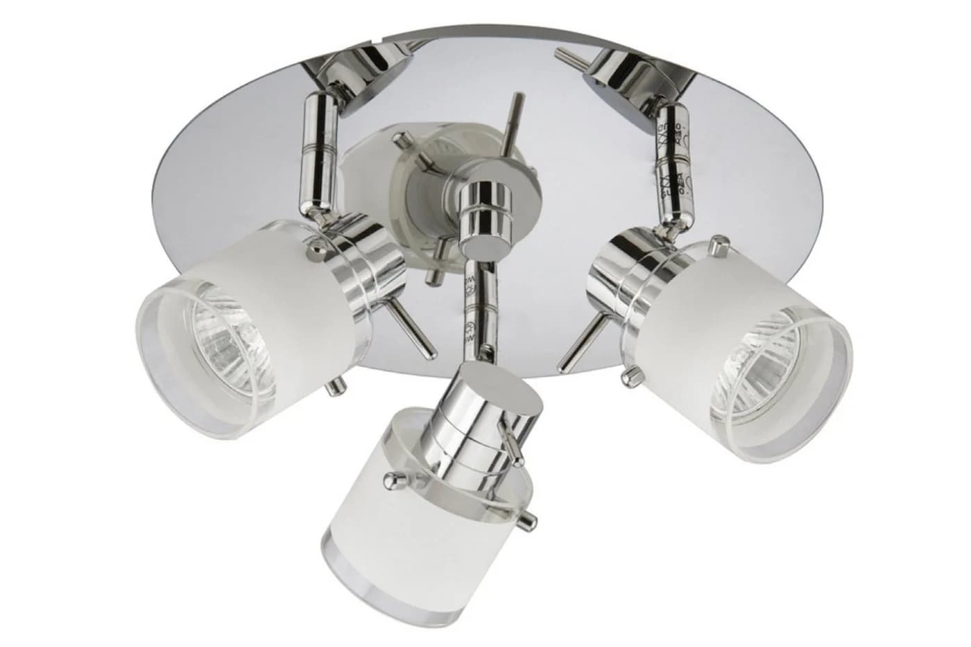 TRANGO LED Deckenstrahler 3-flammig 1006-38R IP44 LED Badleuchte inkl. 3x 3 Watt GU10 LED Leuchtmittel RONNY