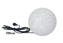 TRANGO LED Gartenkugel 20cm IP65 Granit-Optik warmweiß Bild 2