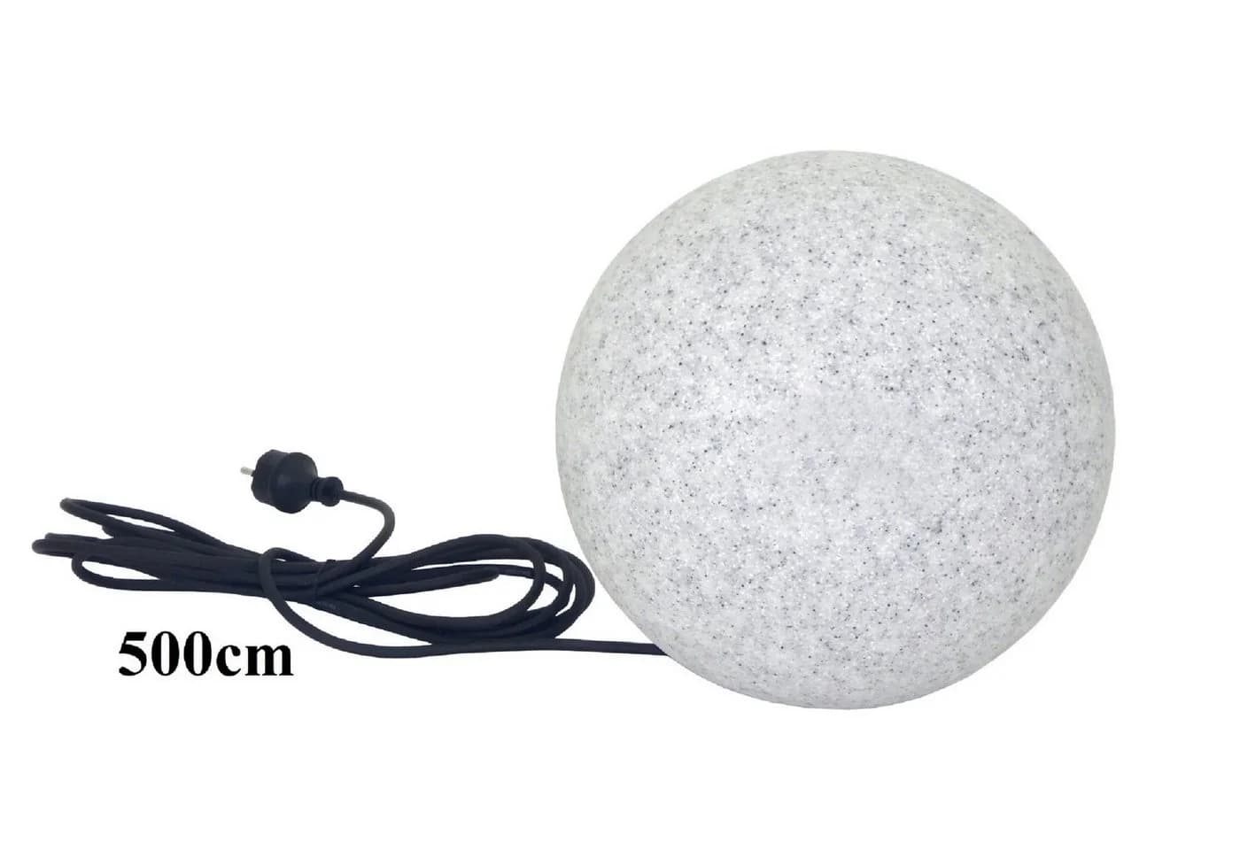 TRANGO LED Gartenkugel 20cm IP65 Granit-Optik warmweiß - Bild 2
