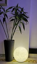 TRANGO LED Gartenkugel 20cm IP65 Granit-Optik warmweiß Bild 4