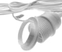 TRANGO Pendelleuchte E27 Weiß mit Schalter 3,5m Kabel Bild 4