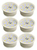 TRANGO LED Einbaustrahler 6er Set IP44 Edelstahl gebürstet 3-Stufen dimmbar Bild 4