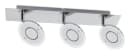 TRANGO LED Deckenleuchte 3-flammig IP44 Chrom-Optik Modern Bild 3