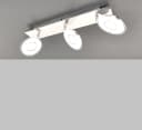 TRANGO LED Deckenleuchte 3-flammig IP44 Chrom-Optik Modern Bild 4