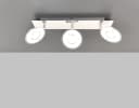 TRANGO LED Deckenleuchte 3-flammig IP44 Chrom-Optik Modern Bild 5